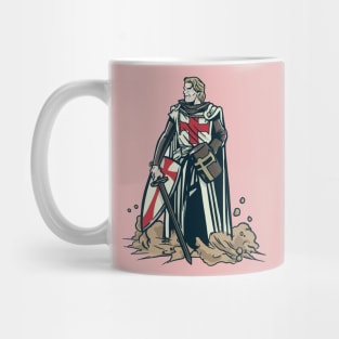 Serious Medieval Knight Crusader Knights Templar Mug